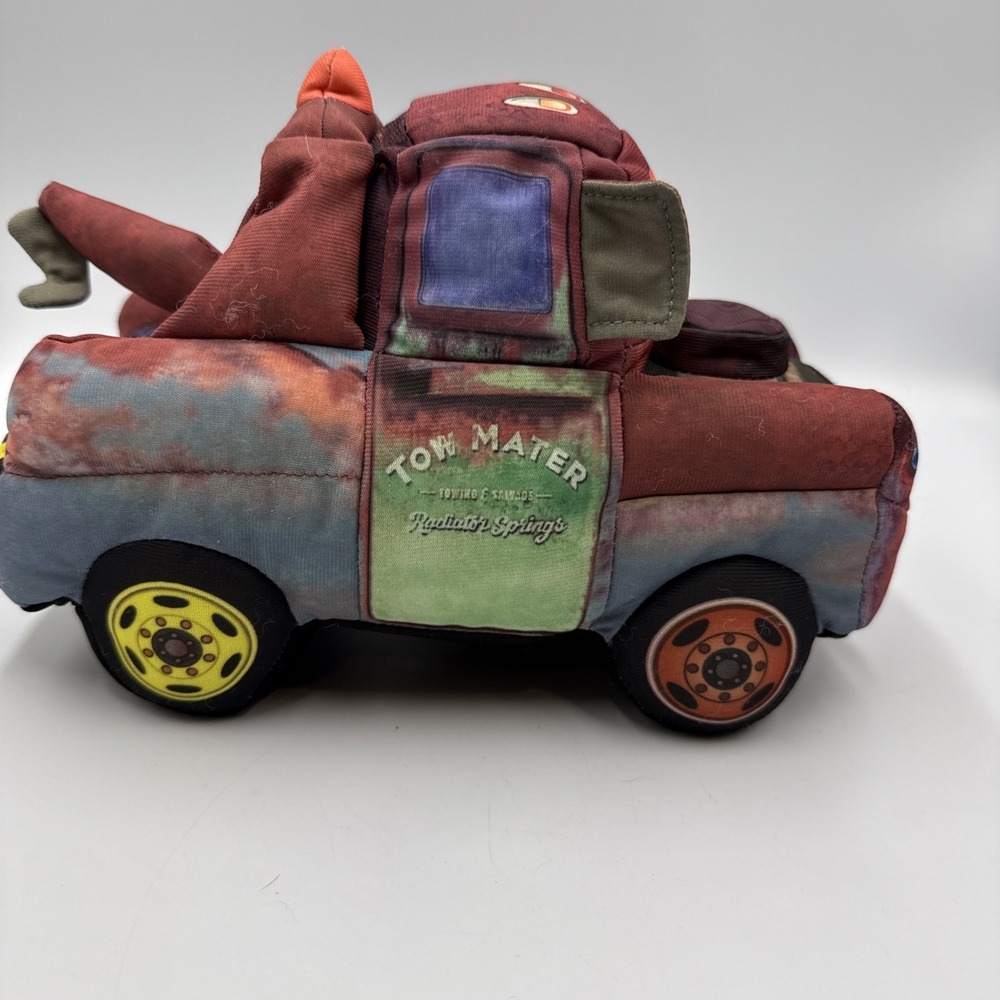 Disney Pixar Cars Talking Joking Tow Truck Mater Plush Toy Just Play 2011 Works! - Picture 4 of 9